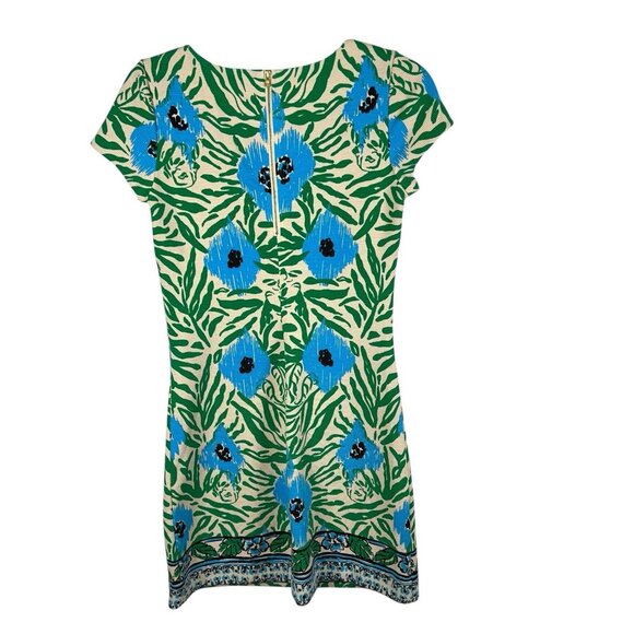 Lilly Pulitzer Layton Sea Oat Ikatty Engineered Print Shift Dress‎ Size Small - Picture 3 of 10